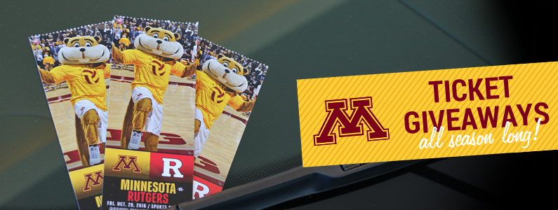Minnesota Gophers Ticket Giveaways from Markquart Toyota